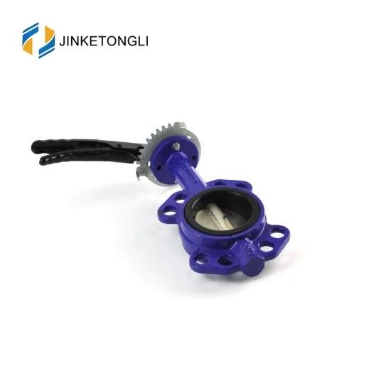 JKTLWD014 double eccentricity cast iron ss butterfly valve