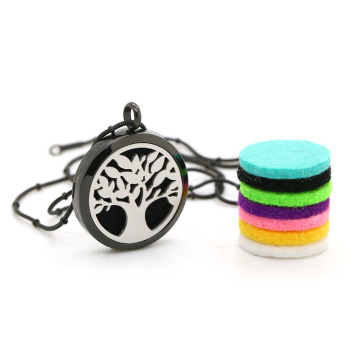 Black plated TREE OF LIFE pendant