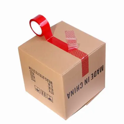 anti-counterfeiting carton tape partial transfer