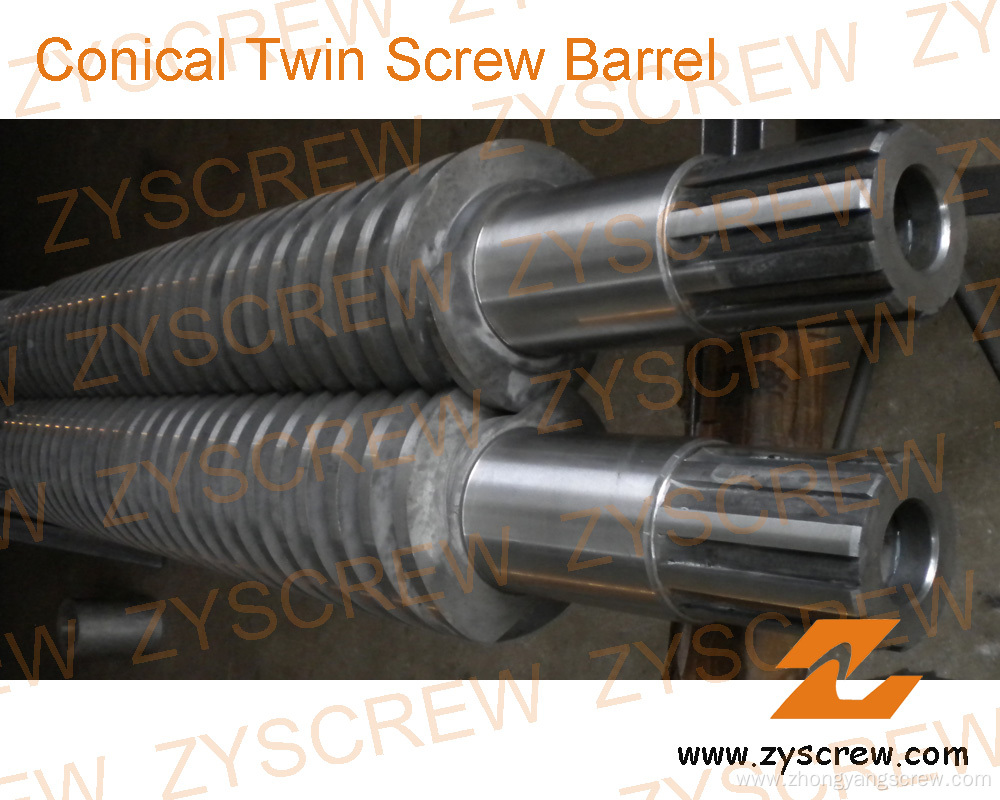 Conical Twin Screw and Barrel for PVC Extrusion