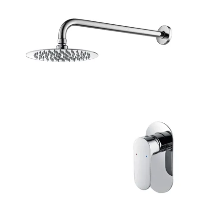 Concealed Shower Head And Faucet Combo