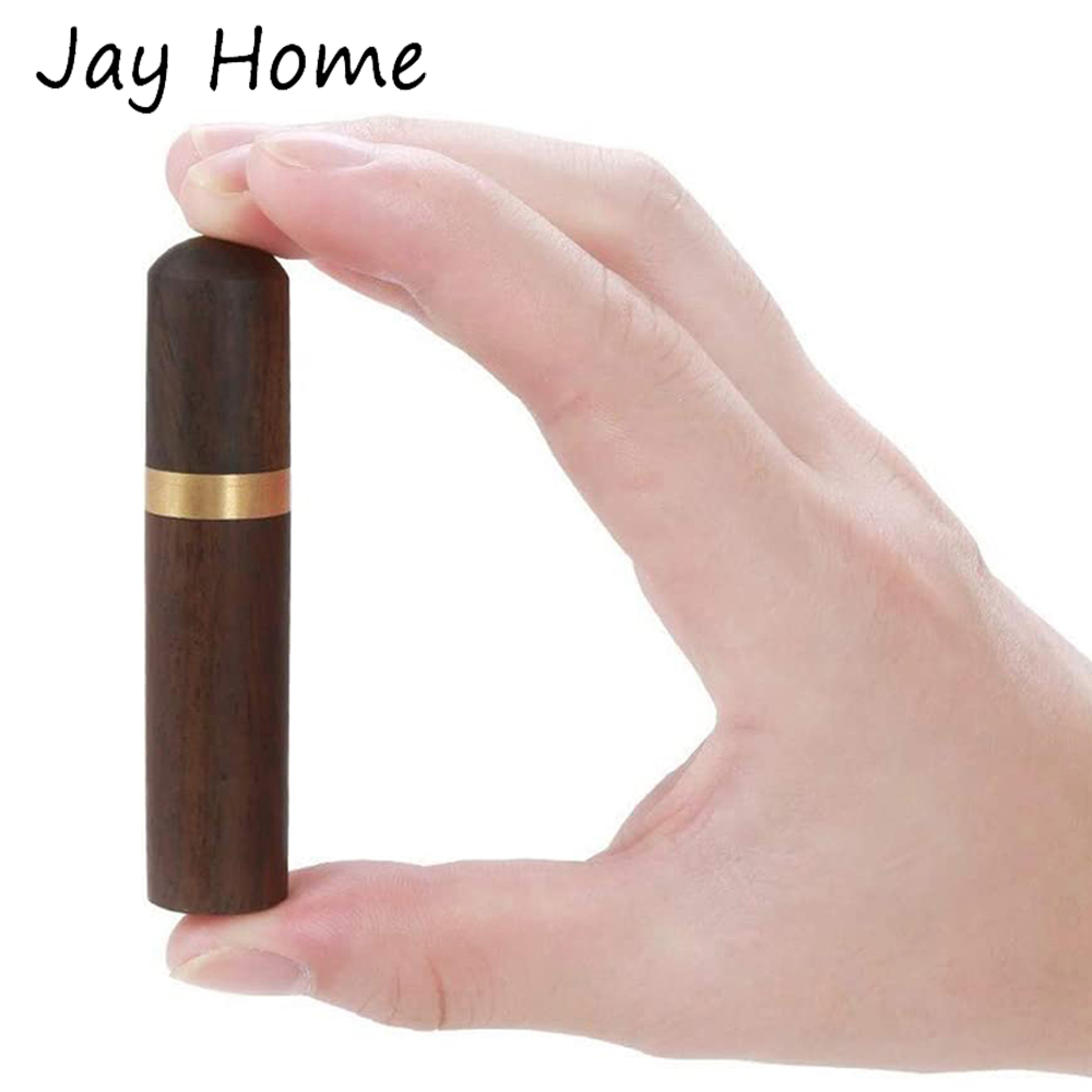 Round Wooden Needle Case with 12pcs Self Threading Needles DIY Crafts Sewing Needle Tubes Storage Case Embroidery Sewing Tools