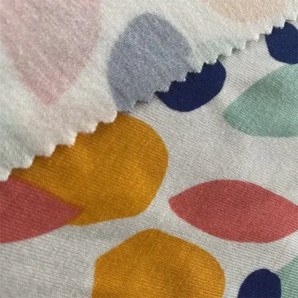 Viscose Spandex Printed Jersey Fabric