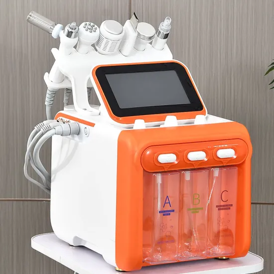 Oxygen 6-in-1 Hydrodermabrasion H2O2 Aqua Peel Facial Machine