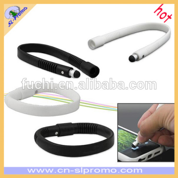 Silicone Touch Screen Stylus Pen Bracelet/Wristband for iPhone/iPad/Tablets