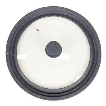 Clever Lid: Universal Silicone Glass Lid for Pots, Pans, and Skillets - Sizes 24, 26, 28 CM