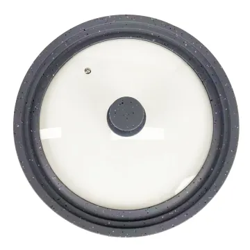 Clever Lid: Universal Silicone Glass Lid for Pots, Pans, and Skillets - Sizes 24, 26, 28 CM