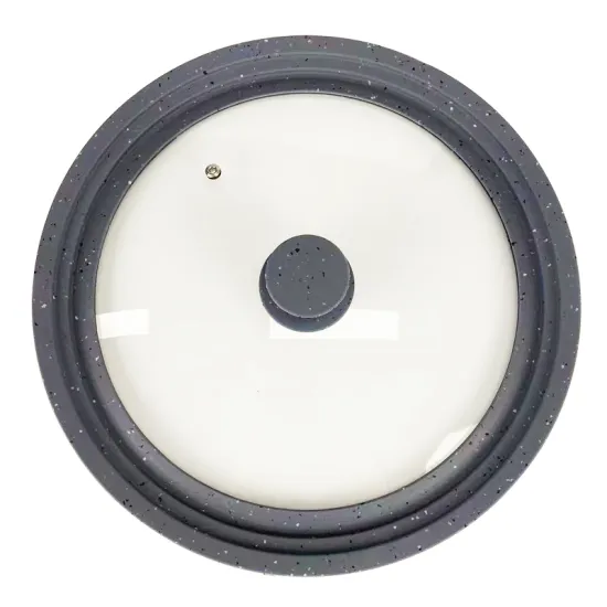 Clever Lid: Universal Silicone Glass Lid for Pots, Pans, and Skillets - Sizes 24, 26, 28 CM