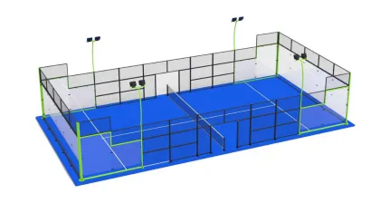 Professional Outdoor Paddle Tennis Court