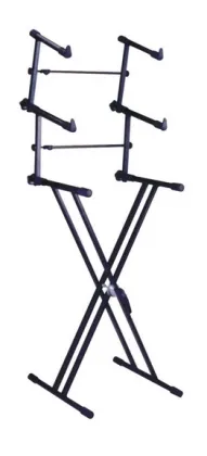 JINGYI K015 Black Iron Double Keyboard Stand
