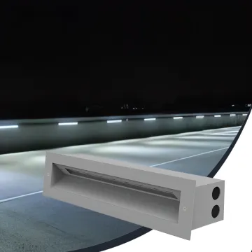 DC24V/AC220V Die-Cast Aluminum Street Light Anti-Collision Guardrail Lamp IP66 Embedded Installation