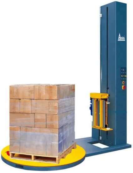 pre-stretch turntable front film carriage wrapping machine