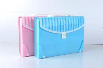 Assorted positions water resistant expanding folder