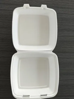 Lonchera desechable de PS Blanco