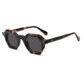 Geometric Hexagon Acetate Sunglasses