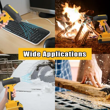 Electric Air Duster 130000PRM for Dewalt 20V/60V Battery - Turbofan Blower