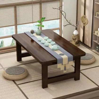 Multi-Use Bamboo Folding Tatami Tea Table