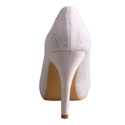 Wedopus Lace Wedding Shoes Bridal