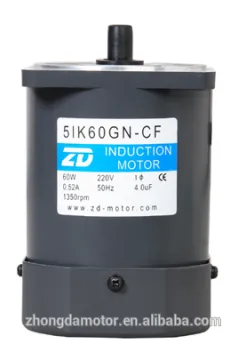 ZD MOTOR, induction motor, lead wire type, pinion shaft, 5IK60GN-CF,motor with fan,
