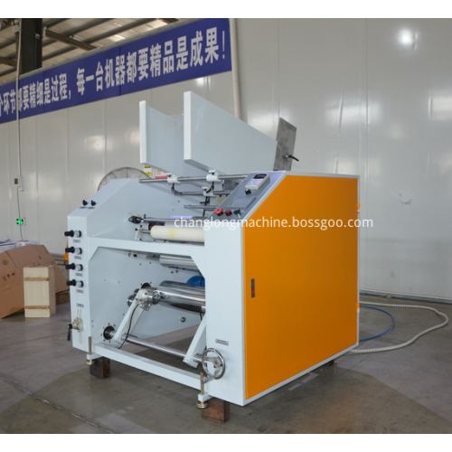 Rewinding and Slitting Large Rolls of Wrap Film