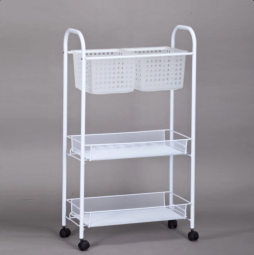 High-quality three-layer storage trolley