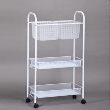 High-quality three-layer storage trolley