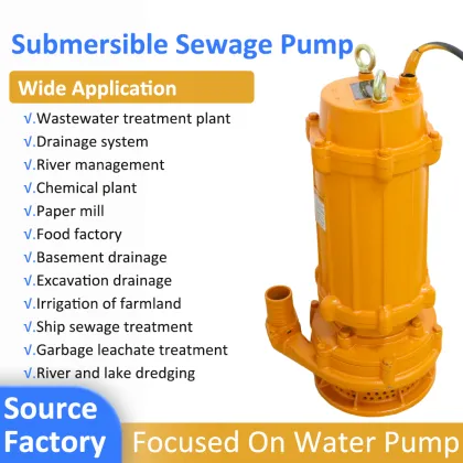 High Lift 50 Meter Submersible Sewage Pump - WQX Unobstructed Drainage Sewage Pump