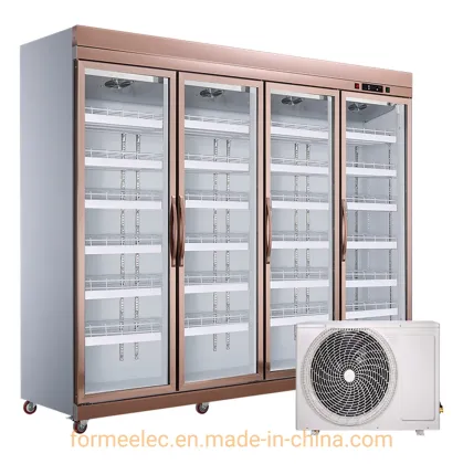 2 Doors 3 Doors 4 Doors Commercial Seafood Freezer Air Cooling Supermarket Quick Deep Freezer