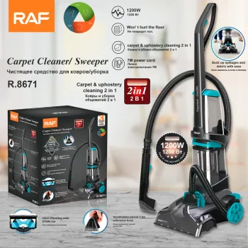 2 in 1 Powerful Bagless Upright Vacuum Cleaner for Hard Floors Home Use Pet Carpet Cleaner