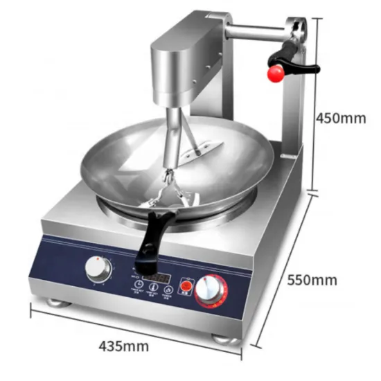 Automated Kitchen Machine: Factory-Sourced Electric Fried Rice Robot Cooker with Induction Technology