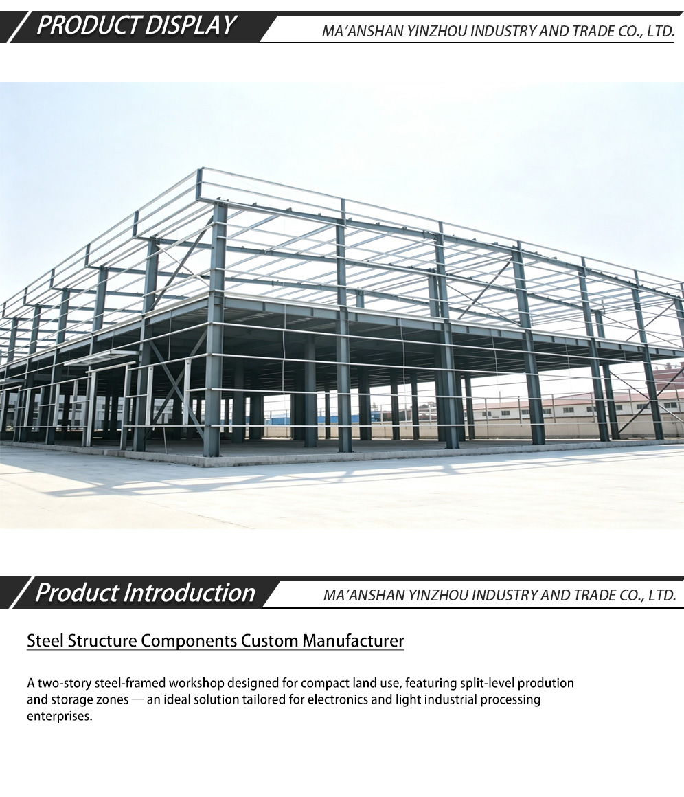 Two-story steel-framed industrial plant-x