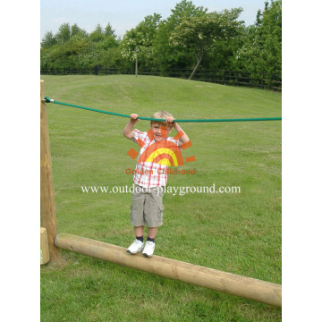 Children's Wooden Roll Rope Balance Park Playground