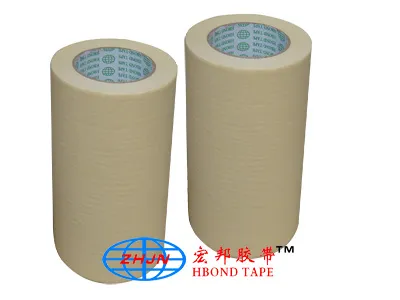 High Temperature Multicolored Rubber Crepe Paper Tape For Masking