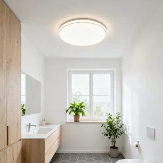 Modern LED Ceiling Light for Bathroom Spaces