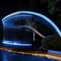 Parede de cortina de água externa LED decoração de jardim