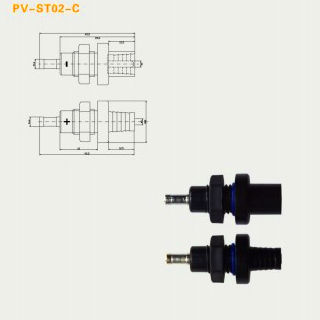Mc4 Solar Cable PV connector IP67 3mm 22A PC