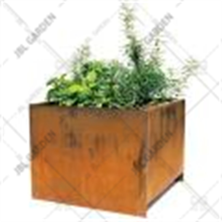 Garden Corten Steel rustic large flower pots planters