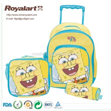 child scholl trolley bag,lunch bag and pencil bag set
