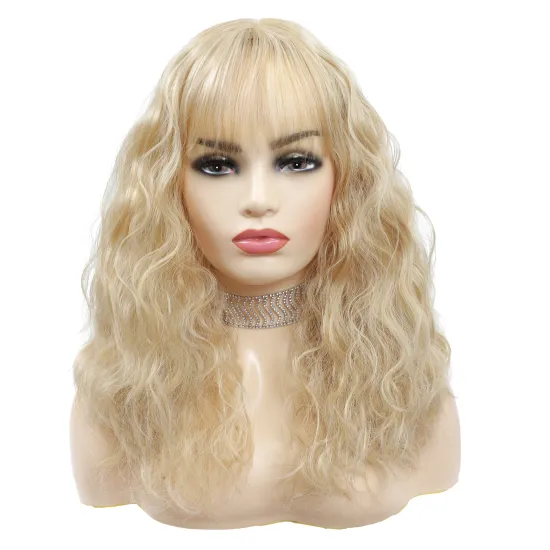 X-TRESS Wholesale Price Silky Machine Made Synthetic Hair Wigs With Bangs High Temperature Fiber Natural Hair Wigs For Women