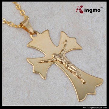 Real Gold Cross Pendant