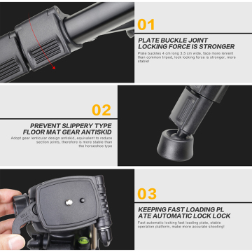 Zomei Q111 Aluminium Tripod Stand for Mobile Devices