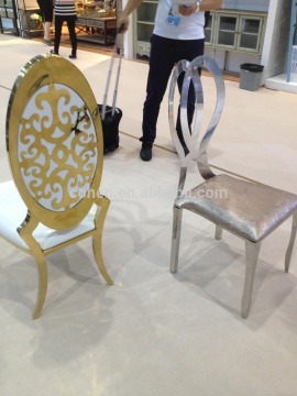 gold Modern Stainless Steel Fabric Dining Chair,High Back Dining Table and