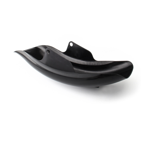 Motorcycle black plastic rear fender