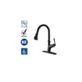 Stainless Steel Black Kitchen Pull Out Faucet