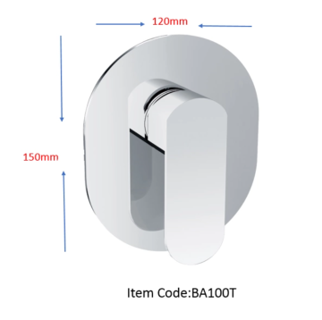 In-wall shower concealed mixing valve
