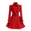 Swing Double Putted Robes Outwear Coat