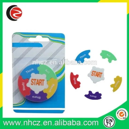 TPR Map Shape 2D Eraser in Blister Card/Food Shape Eraser