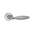 Aluminum door handle with zinc rosette door hardware