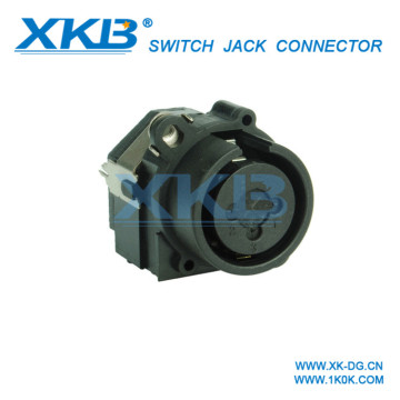 Audio signal female socket XLR Cannon seat