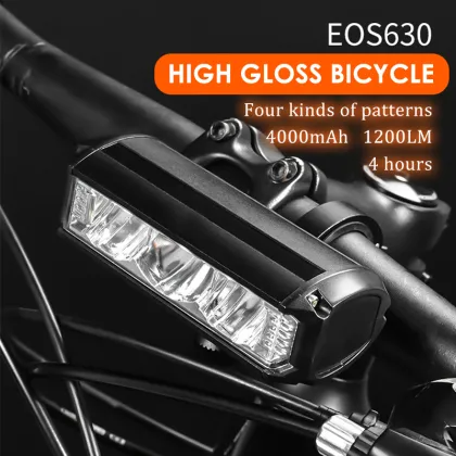 Horizontal waterproof outdoor 2600LM bike light aluminum alloy Usb LED rechargeable front bicycle light set